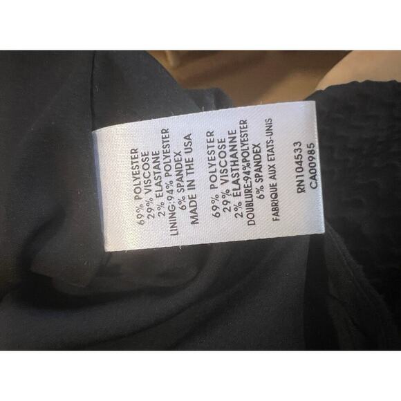 Nanette Lepore Dress Size 12 Black/blue Sleeveless Lined Back Zipper Knee Length - Picture 6 of 7